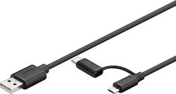 Goobay USB-zu-Lightning / Micro-USB-Kabel 1m 71892
