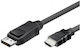 Techly Кабел DisplayPort мъжки - HDMI мъжки 2м Черен (ICOC-DSP-H12-020)