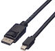 Roline Cable DisplayPort male - mini DisplayPort male 1.5m Μαύρο (11.04.5638)