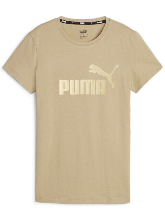 PUMA Women's T-shirt Beige