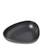 Lind Dna Plate Soup Ceramic Black with Diameter 22cm