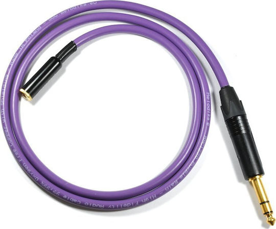 Melodika Cablu 6,3 mm de sex masculin - 3,5 mm 7m Violet