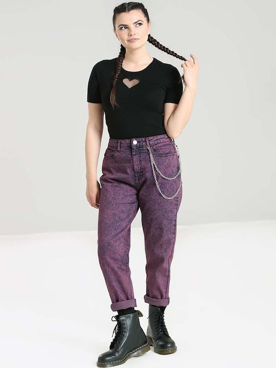 Women's Jean Trousers Acid Pink