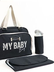 Baby on Board Geantă-Schimbător de Umăr/Mână Neagră 42x30x30cm.