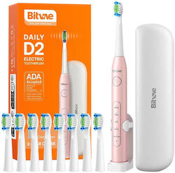 Bitvae Electric Toothbrush with Timer Pink