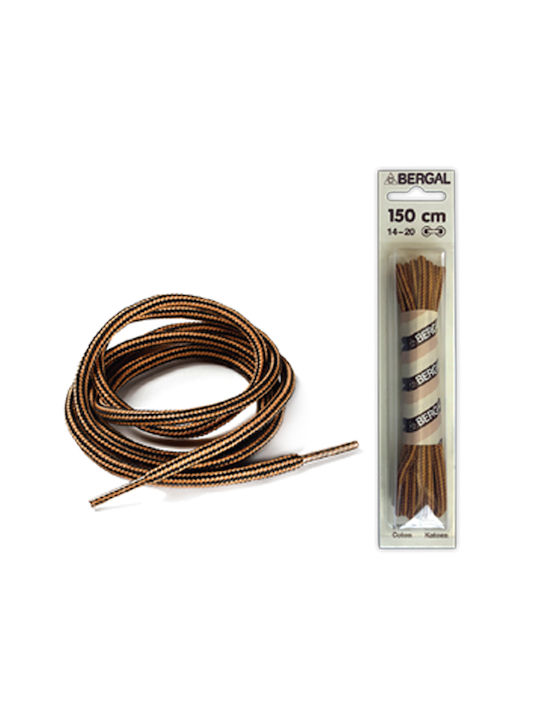 Bergal Shoelaces Brown 2pcs 150cm