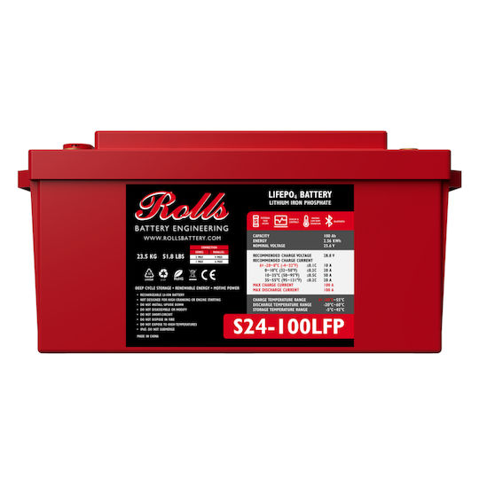 Rolls Photovoltaik-Batterie Lithium Offener Typ 24V 100Ah (S24 100LFP)