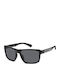 Polaroid Men's Sunglasses with Black Horn-Rimmed Frame and Grey Lens PLD2158/S 807/M9