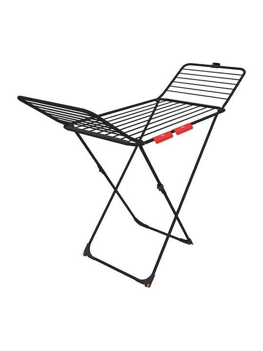 Vileda Extra Folding Floor Clothes Drying Rack Aluminum with Hanging Length 20m
