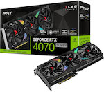 PNY GeForce RTX 4070 Super 12GB GDDR6X OC XLR8 ARGB ARGB ARGB TF Verto Placă Grafică