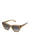Tous Women's Sunglasses with Brown Plastic Frame and Gray Gradient Lens