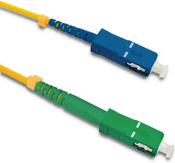 Qoltec 54289 Fibră Optică SC-APC 1m Galbenă