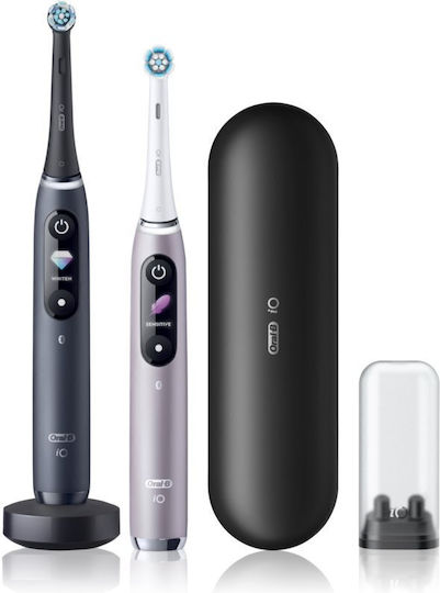 Oral-B iO Series 9 Електрическа Четка за Зъби с Калъф за Пътуване Black Onyx / Rose Quartz