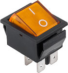 On-Off switch with Lighting IRS-201-1A Yellow 1pcs