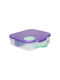 B.Box Plastic Food Container Lilac with Compartments 23.5x21.5cm