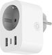 Entac Single Socket with 2 USB-A and USB-C