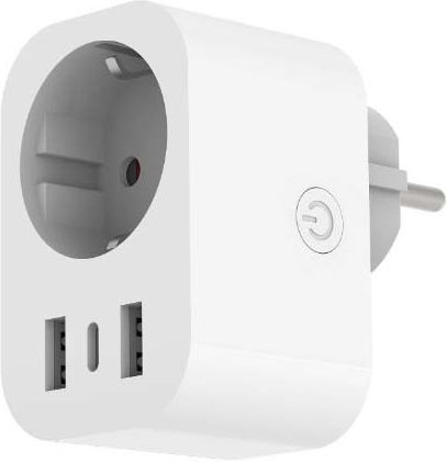 Entac Single Socket with 2 USB-A and USB-C