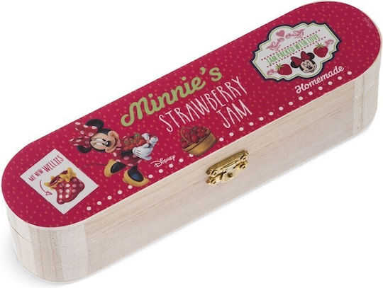 Erdbeeren Federmäppchen Zylinderförmig Beige