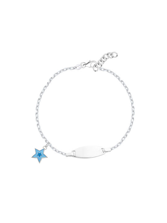 Bellita Kids Bracelet ID from Silver with Stones