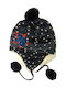 Kids Beanie Knitted Black