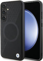 BMW Signature Leather Half Textured & Circle Magsafe Черен (Galaxy S24+) BMW Signature Leather Half Textured & Circle Magsafe Черен (Galaxy S24+)
