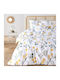 So'Home Set Husă de Pilotă Bumbac Single cu Față de Pernă 140x200 Alb