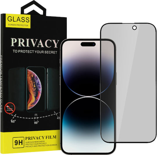 Glass Privacy Full Face Tempered Glass Black (iPhone 11 Pro Max)