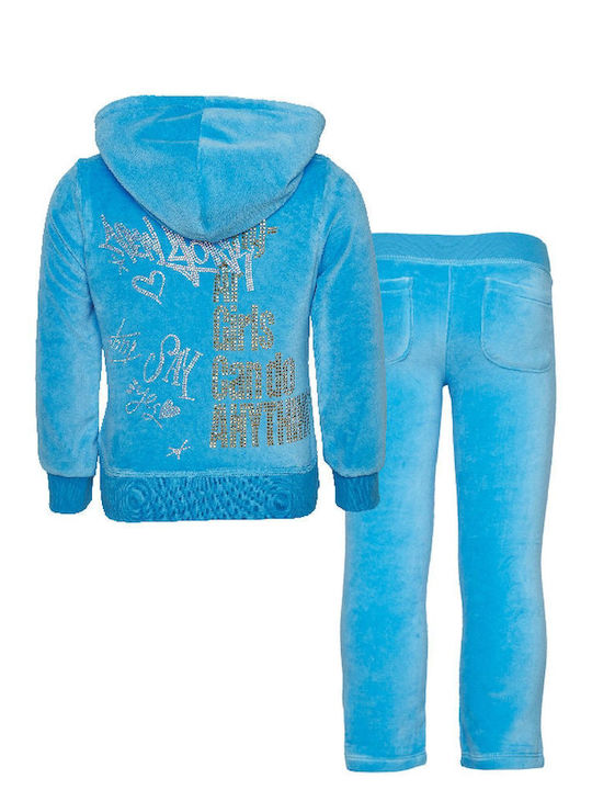 SugarFree Kids Sweatpants Set Blue 2pcs