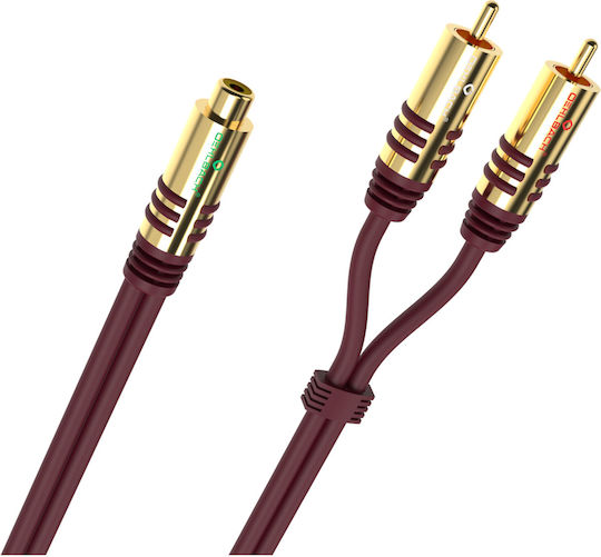 Oehlbach Nf Y-sub 0.2m 2x RCA male to RCA female Cable (D1C20560)