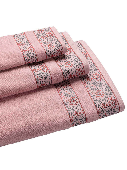 Madi Badehandtuch 80x150εκ. Pink Gewicht 530gr/m²