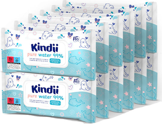Kindii Μωρομάντηλα με 99% Νερό