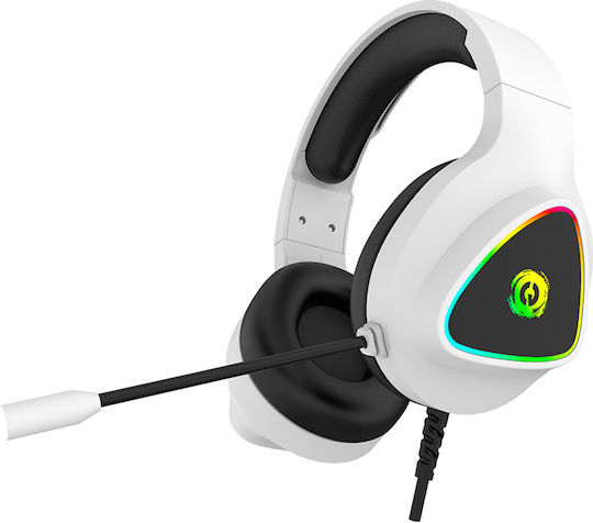 Canyon Shadder GH-6 Over Ear Gaming Headset με σύνδεση 3.5mm / USB Λευκό