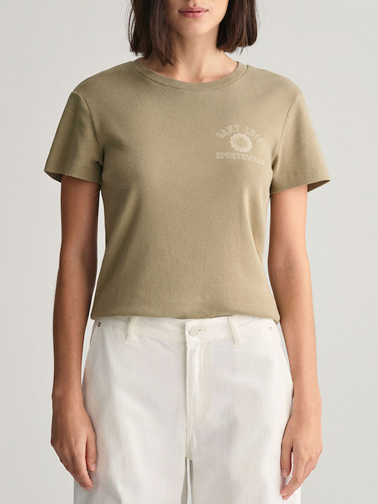 Gant Reg Women's T-shirt Olive