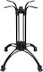 Zita Plus Table Stand made of Aluminum with Regulator Aluminium 60x60x71cm