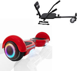 Smart Balance Wheel Regular Red PowerBoard PRO Black Comfort Seat Hoverboard με 15km/h Max Ταχύτητα και 10km Αυτονομία σε Κόκκινο Χρώμα