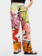 Lacroix Women's Fabric Trousers Regular Fit Multicolour