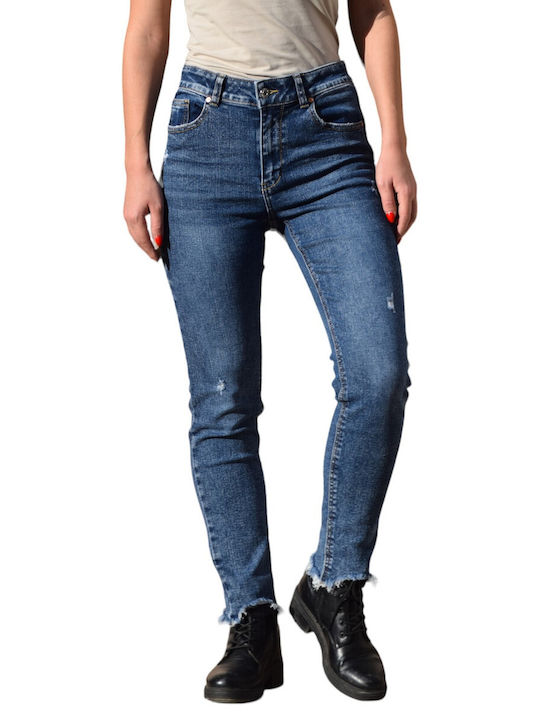 High Rise Women's Blue Jean Pants