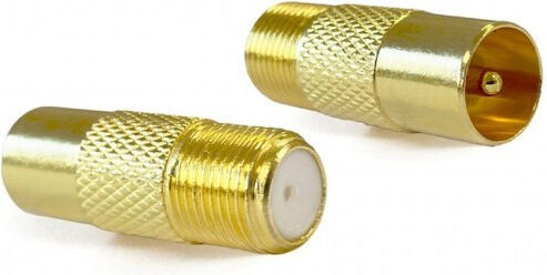Lokmann Μετατροπέας Coaxial male σε F-Connector female 10τμχ 219240