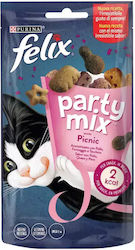 Purina Felix Party Mix Picnic Gustări Delicioase cu Pui pentru Pisici adulte 60gr