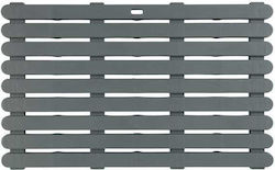 Wenko Duckboard Bathtub Mat with Suction Cups Gray 50x80cm