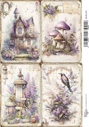 Maja's Memories Tissue paper Decoupage Purple