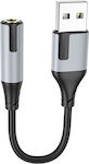 Borofone Converter USB-A male to 3.5mm female (ADA000438)