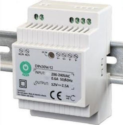 Eura Sursă de Alimentare pe Șină DIN cu Ieșire 12V și Putere 30W 2.5A