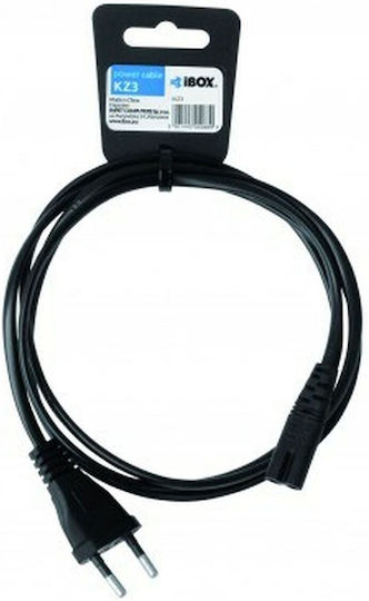 iBox Euro - IEC C7 Cable 1.5m Μαύρο IKZ3