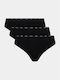 Βαμβακερά Women's Slip 3Pack Black