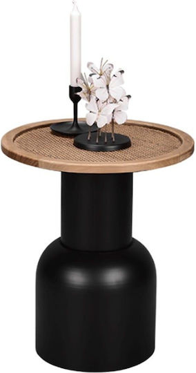 Beistelltisch Ronja B40xT40xH46.5cm Black / Natural