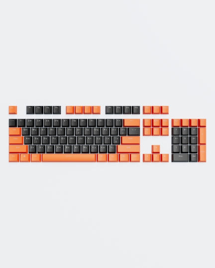 Dark Project DP-KS-0043 Keycap PBT (ENG/RU/UA | Black/Orange)