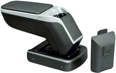 Rati Armster 2 Car Leather Armrest for Skoda Fabia 2014- Black