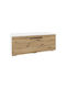 Bufet Kos Alb/stejar Artisan 95x40x39cm