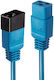 Lindy IEC C19 - IEC C20 Cable 1m Blue (30120)
